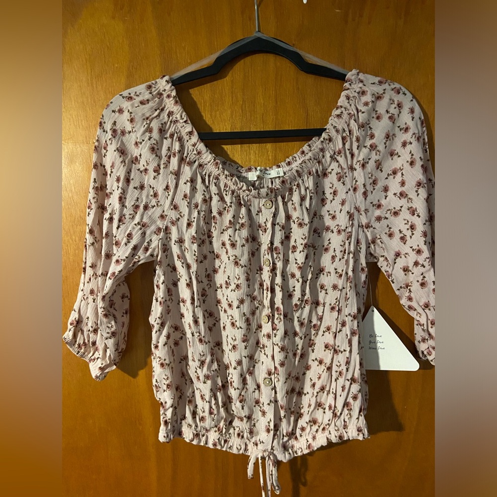 NWT floral off the shoulder top